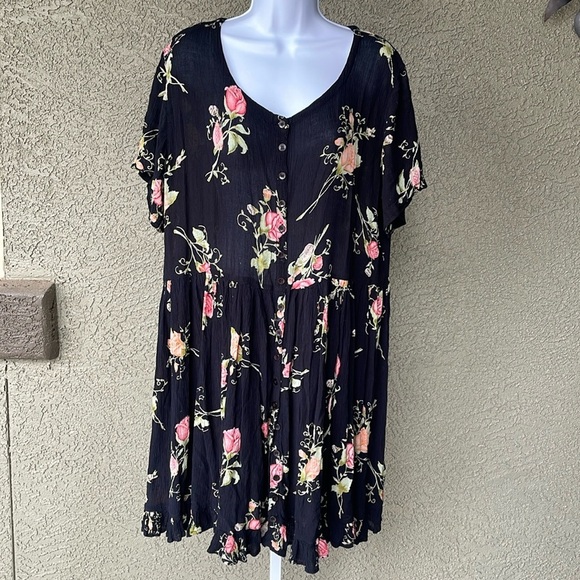 No.048🖤 Vintage Her Style Floral Summer Dress 🌸 - Picture 1 of 6